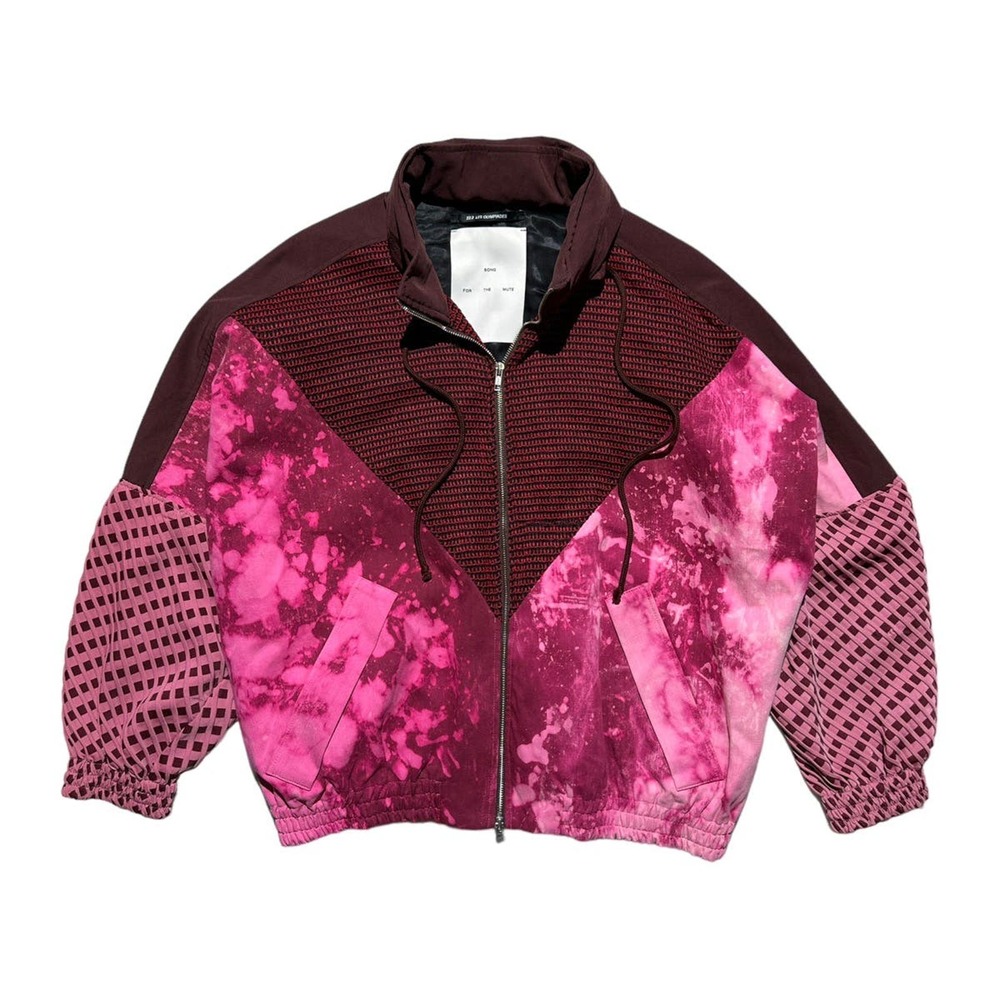 Song For The Mute Bleached paneled hooded jacket